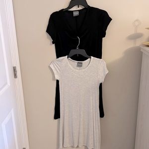 2! Size small gray and black cotton dresses